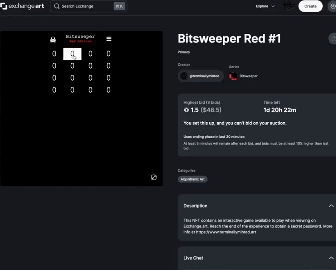 HTML NFT Art on Solana